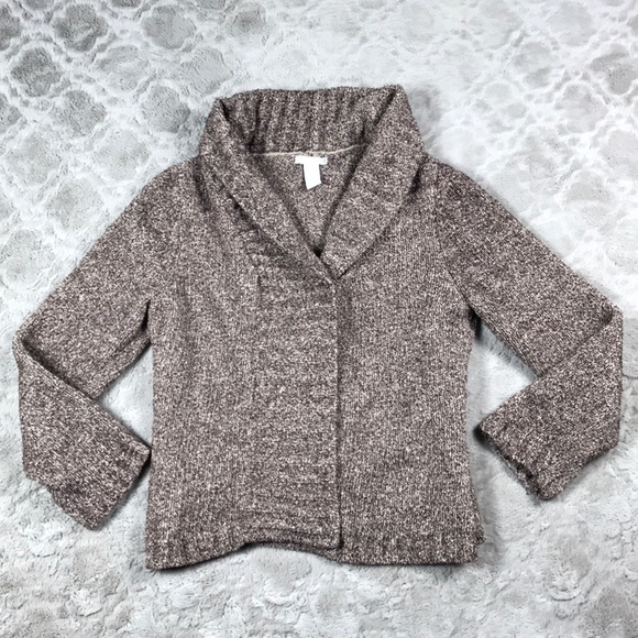 Tweeds Sweaters - Tweeds anthropology Cardigan Sweater Brown Chunky